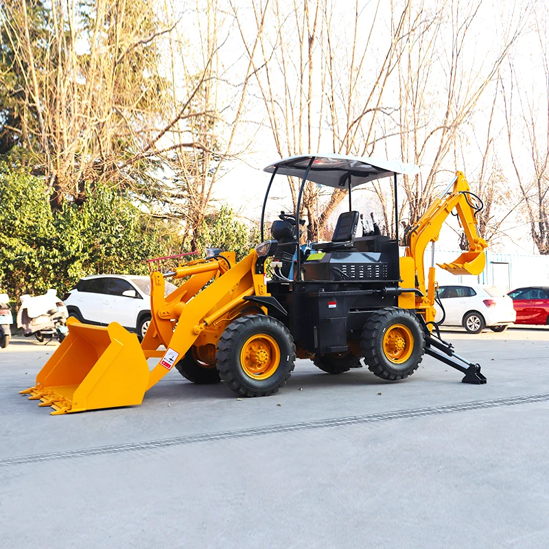 free shipping chinese mini backhoe loader 4x4 compact tractor with loader and backhoe