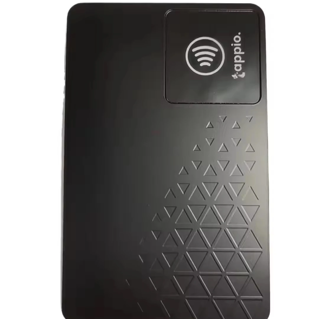 Custom Premium Metal 0.8mm NFC Smart Card 216 Rewritable Metal NFC Business Card With Logo