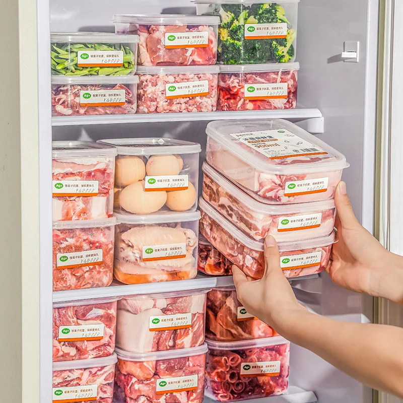 Refrigerator Storage Box Household Food Sealed Box Superimposed Kitchen Fruit And Vegetable Egg Timing Frozen Storage Box