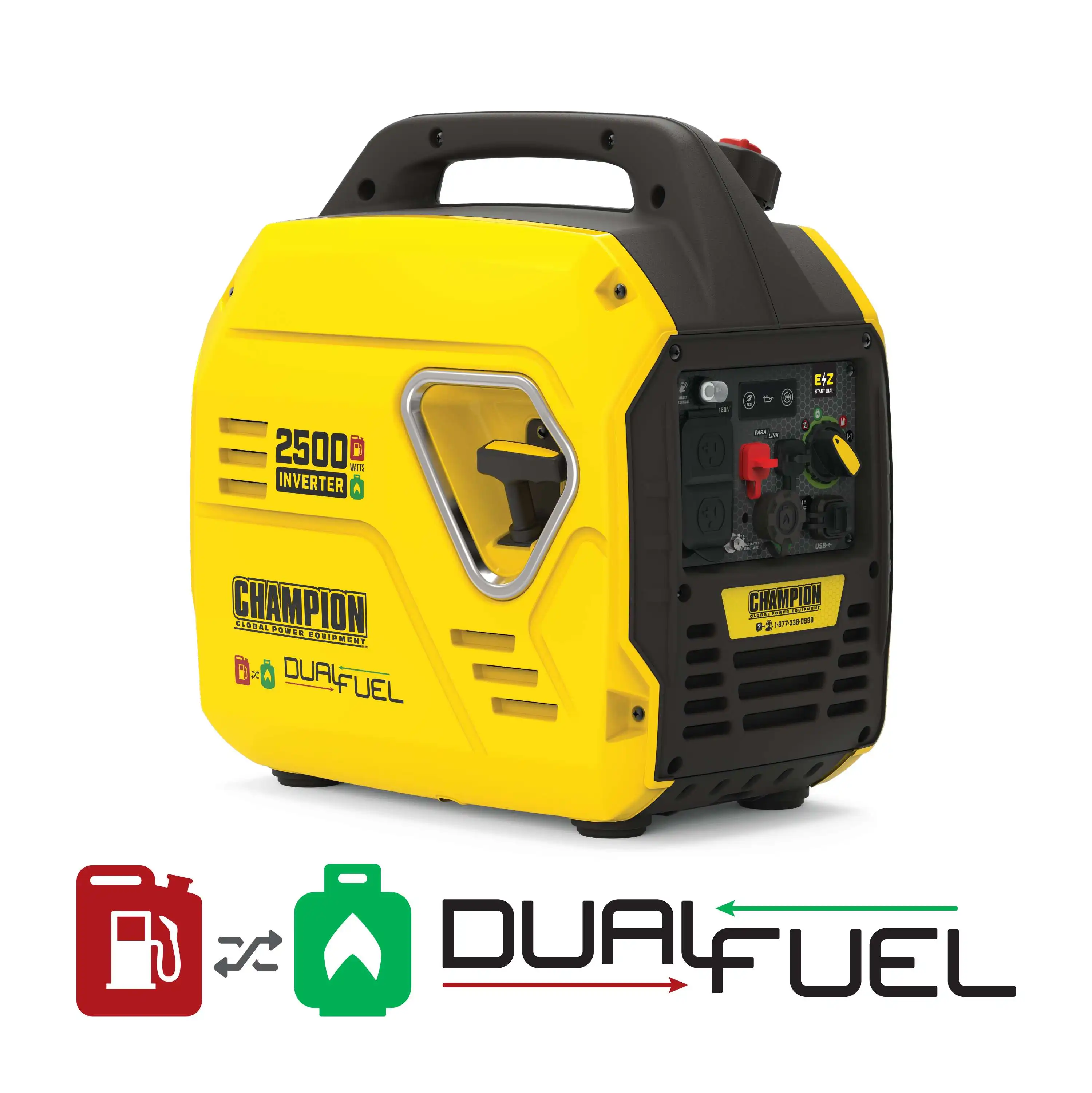 Champion 2500-Watt Ultralight Portable Dual Fuel Inverter Generator