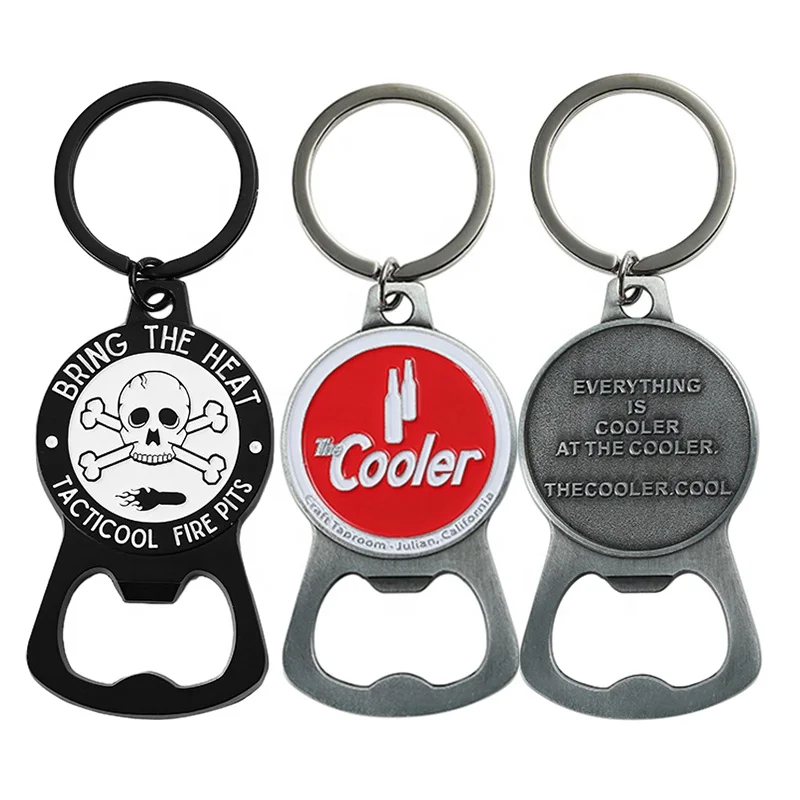 Free Sample Key Chain Beer Opener Soda Can Metal Decapsuleur Bottle Opener Keychain Custom Logo Brass Bottle Opener Magnet