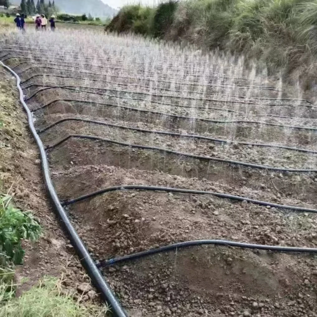 Agricultural Watering Irrigation System Garden Pe Hose Farm Spray Irrigation System Tube Micro Flat Spray Tape Rain Hose Pipe