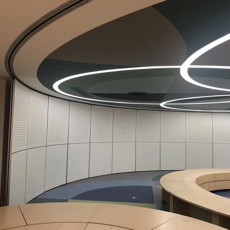 Movable partition wall arc sliding partition wall curved office wall partition system