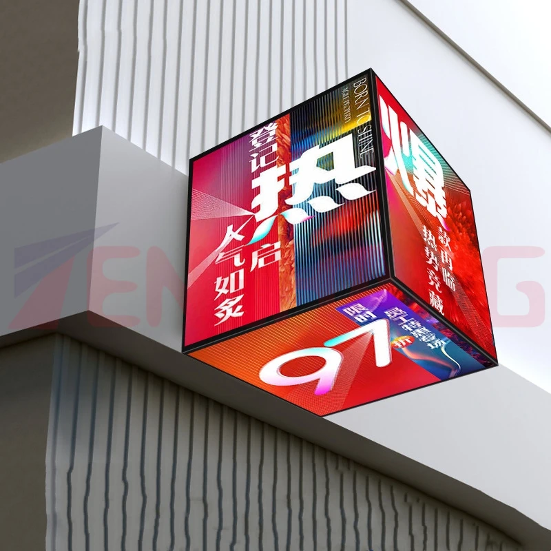 Cube светодиодный экран для наружного использования P2.5 P3 P3.91 P4 Wifi 4g светодиодные кубики цифровые вывески и дисплеи 3d кубический дисплей
