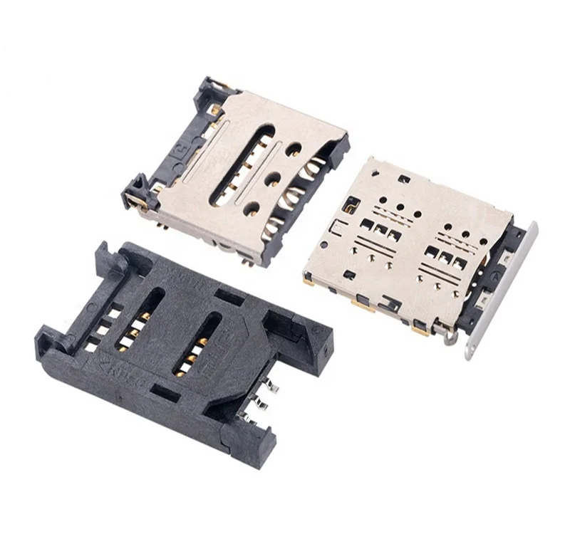 MUP 2 PIN SMT smart card connector holder pcb solder terminal electrical conn for mobile phone pos best sell in Israel India