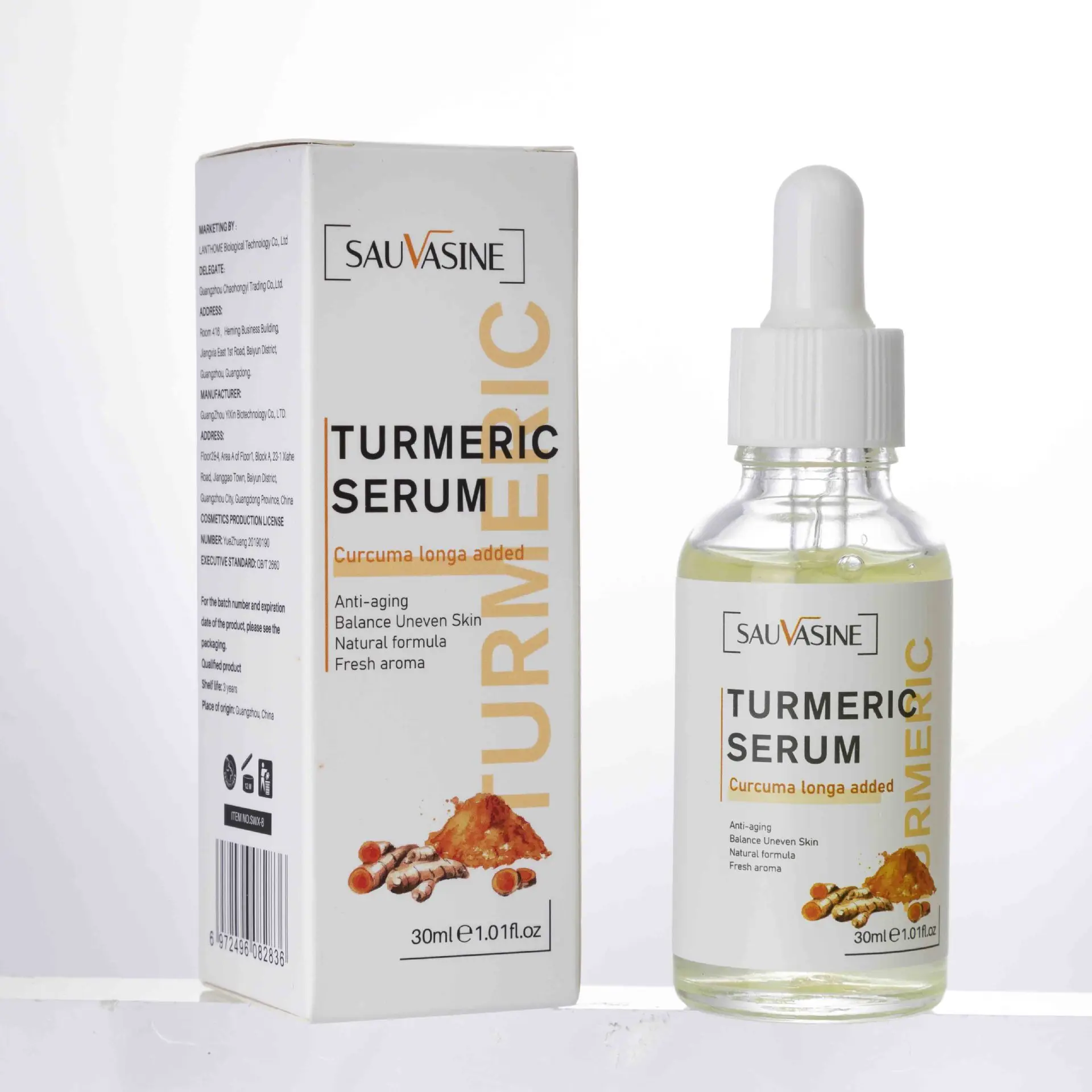 TEIENER Turmeric Essence Facial Essence gently moisturizes skin acne Mark fade fine lines anti-aging original liquid curcuma