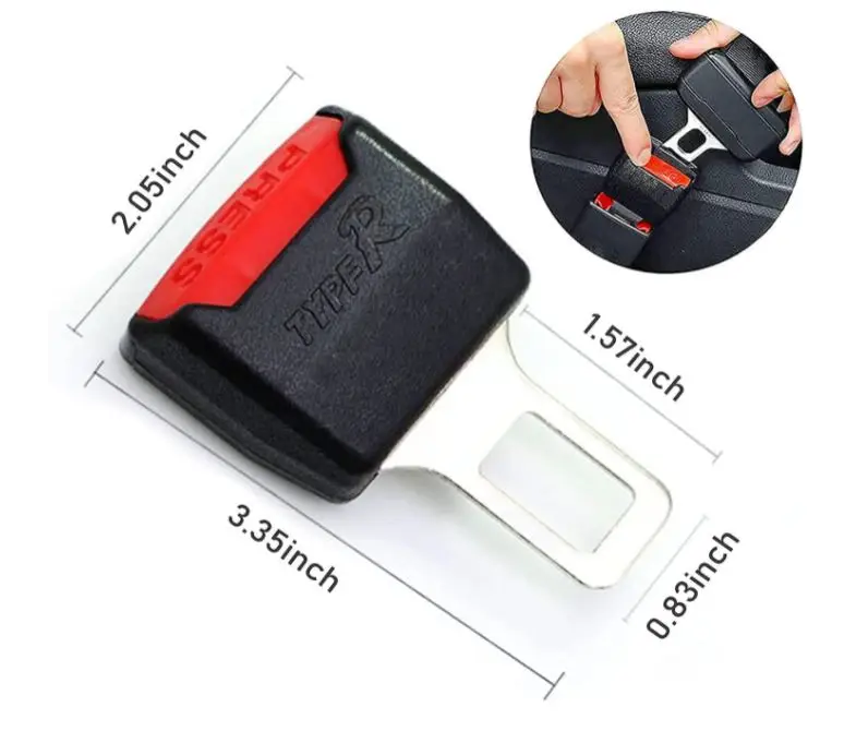 Car Seat Belt Extender, Alarm Stoppers for Car Seats Belt Buckles, Universal Auto Car  Plugs Car Seat Belts