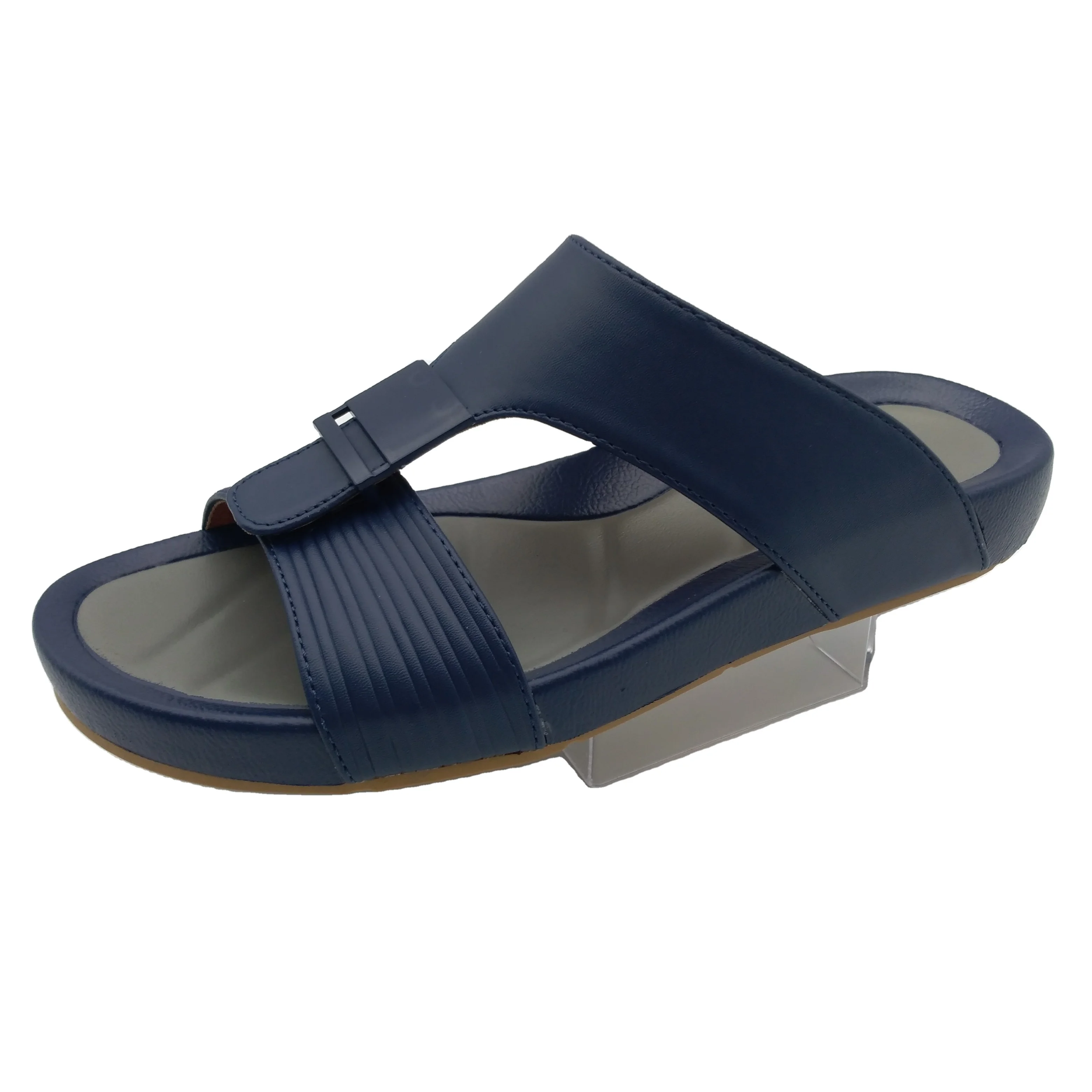 custom hot sell pakistan Comfortable Men Arabic Sandals PU leather shoes  slippers arab new design