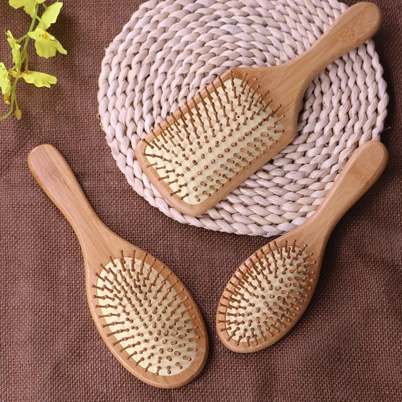 Natural Color Comb Hair Brush Bamboo Hairbrush