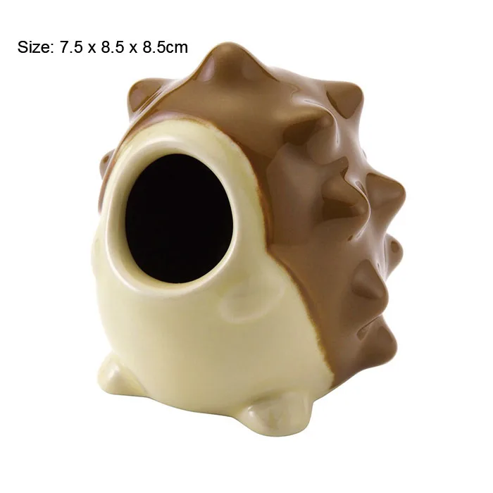 Ceramic Mini Cool Hideout Hut Sleeping Bed Nest Cooling Bed for Dwarf Hamster