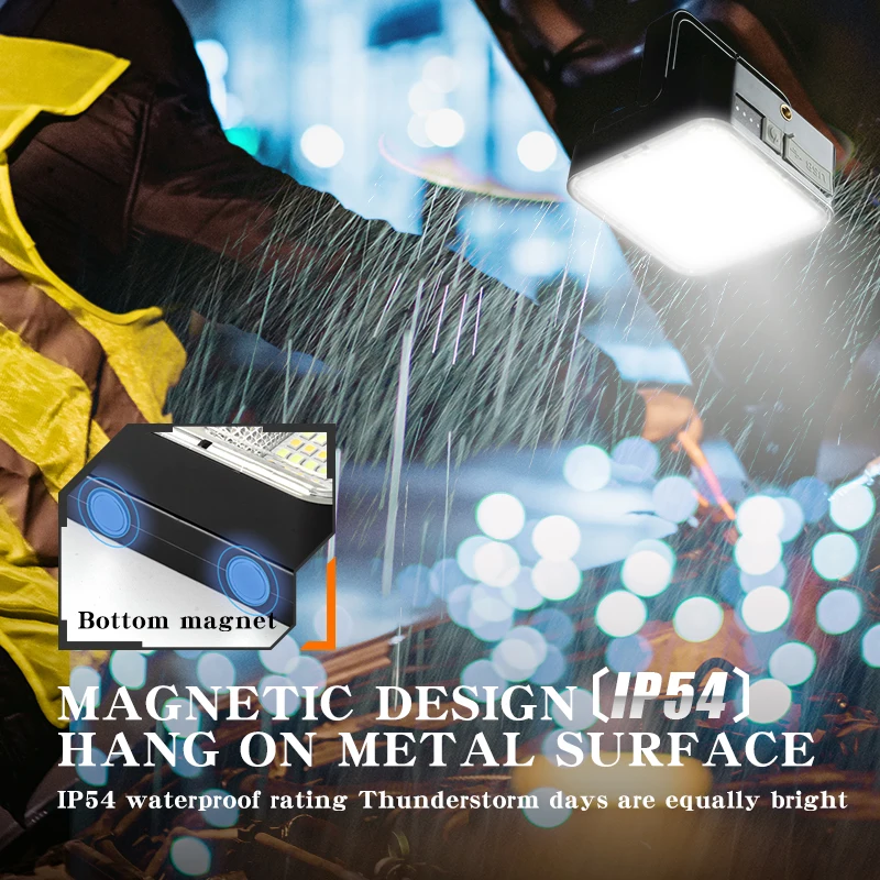 led  Portable Ip54 Waterproof Multifunction Outdoor usb Solar charging camping lamp rechargeable Fishing Emergency Flood light