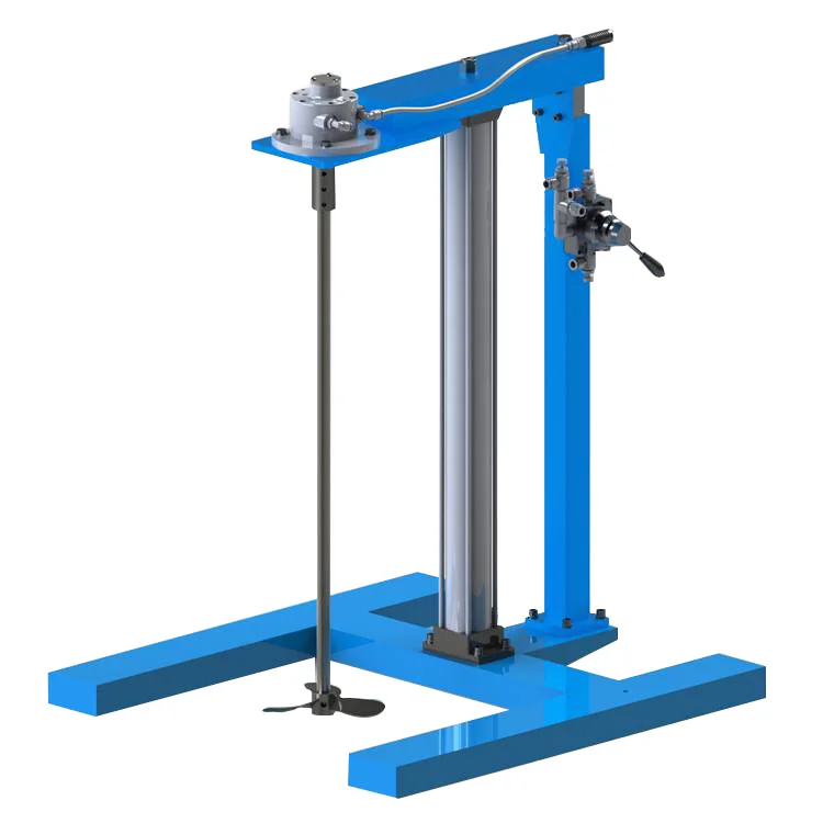 HXUD Fixed Frame Lift Air Mixer Air Agitator Pneumatic Stirrer for Paint,Chemical,Food,
