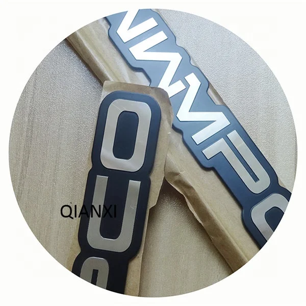 Custom Painted Diamond Cut Aluminium Nameplates Metal Logo Plate