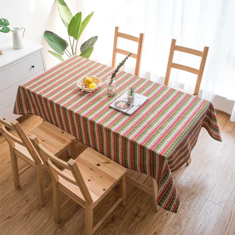 
christmas cotton cafe art tea table mat table cloths for rectangular tables 