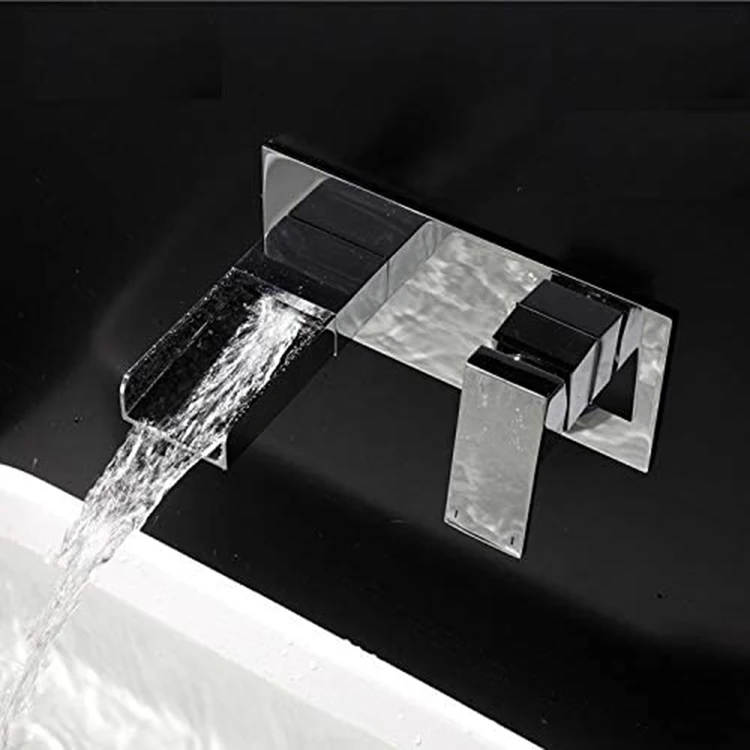 No.Y4504 Cheap Wall Mounted Chrome Waterfall Basin Faucet