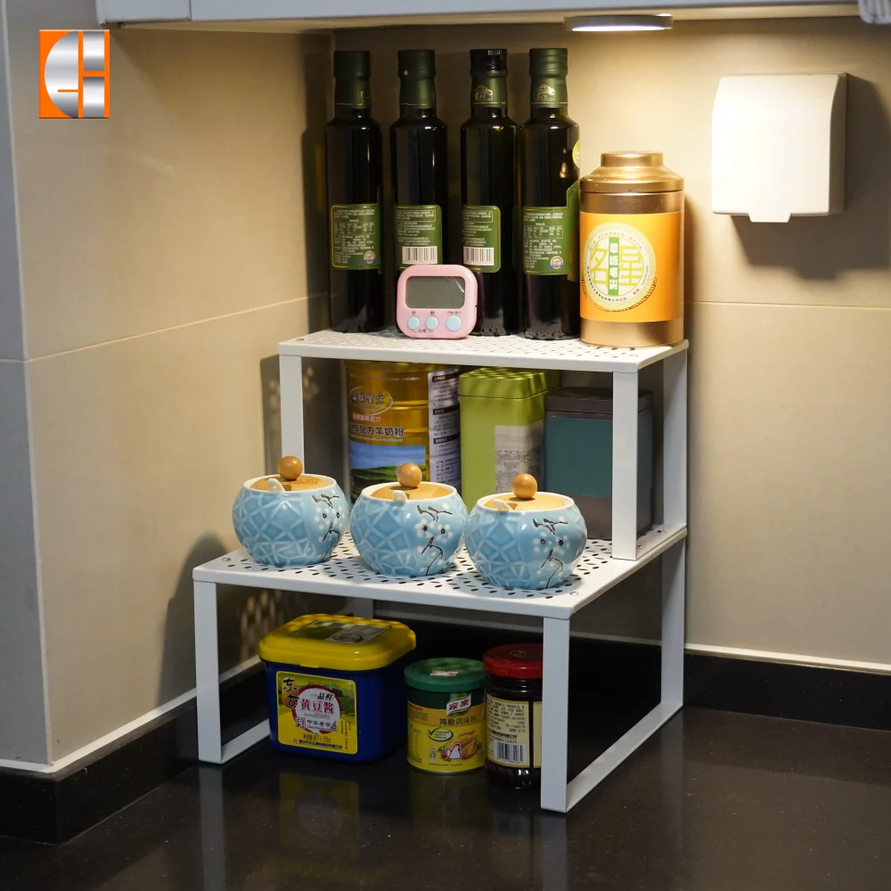 Carbon Metal Standing Spice Kitchen Storage Holder