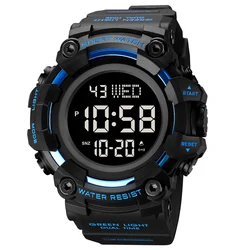 Custom oem wholesale new arrive SKMEI 1968 digital multifunctional plastic fashion waterproof gift men sports wrist watch