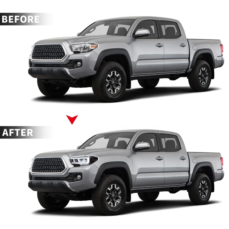  Полный светодиод для Toyota Tacoma Pickup TRD 2015 2016 2017 2018 2020 черная Светодиодная трубка переключающий последовательный сигнал tacoma