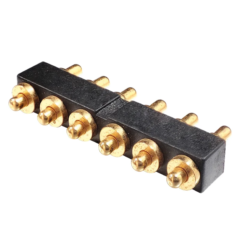 6Pin Customize Length 6 Pin Pitch 2.54mm 5V2A 12V 2A Assemble Double Header Pin Contact Pogo Pin Contact