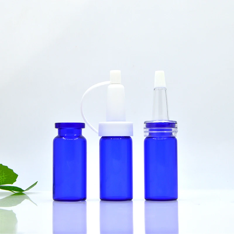 Blue Vials 3ml Pharmaceutical Vial Medical Injection Freeze-dried Powder Glass Vials With Rubber