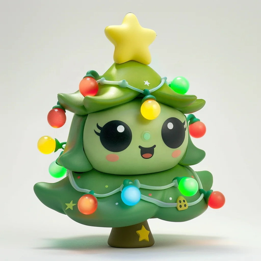 Custom Collectible Mini Trending 3D Printed Soft Christmas Tree Toys