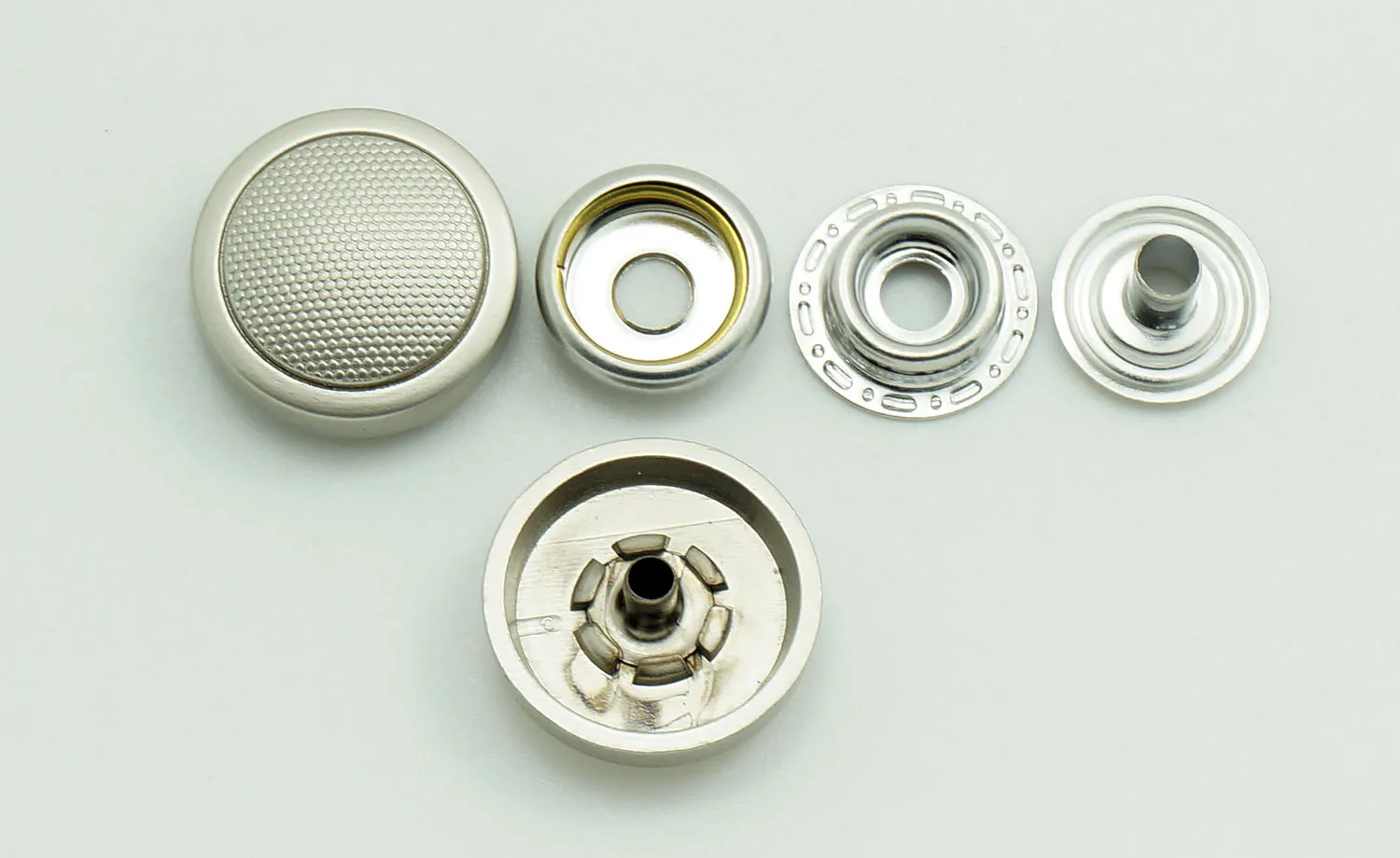 Brass Press Metal Snap Button silver button For Coating