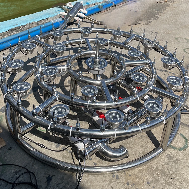 Factory Customize 12M Outdoor Decorative Basket Flower Musical Dancing Water Fountain