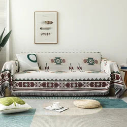 Wholesale office woven picnic mat decorative sofa cover European sofa blanket