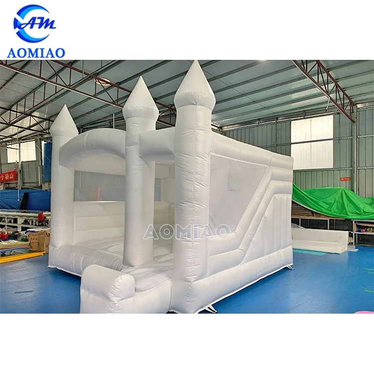 Hot Sale White Bouncy House Pastel Jumping Wedding Bounce Castle