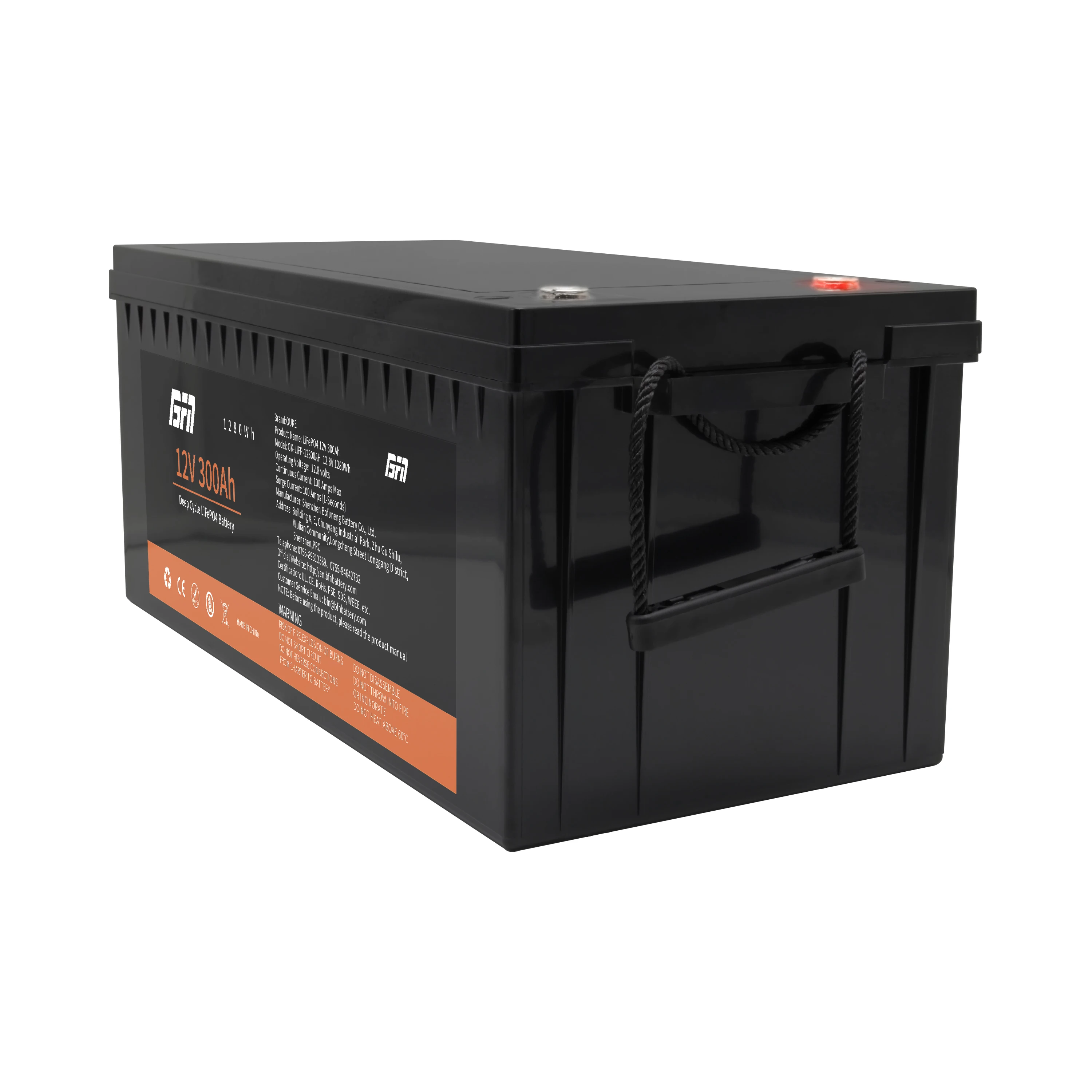 Высокая производительность 12V BMS 100Ah 200Ah 300Ah 24V 48V комплект литий-ионный батарей LiFePO4 для системы солнечной энергии