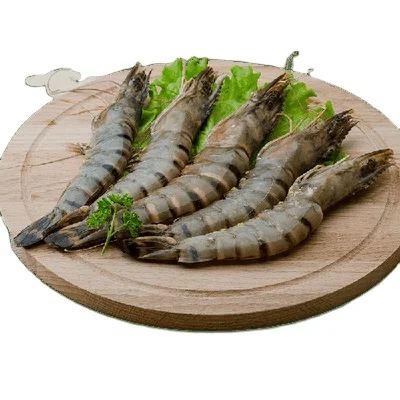 
Black tiger shrimps Head on shell on / Fresh Gambas / camarones frescos / fresh tiger prawns 