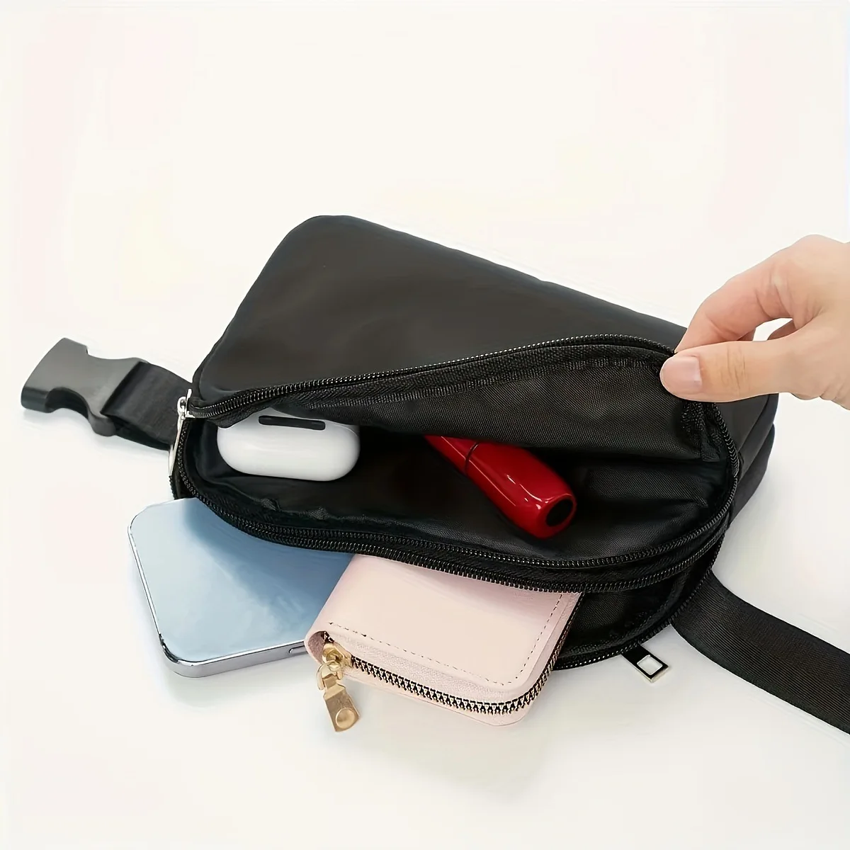 Wholesale Fashion Custom Belt Bag Women Chest Pack Waist Bag Nylon Fanny Pack Waist Pouch Crossbody Bag