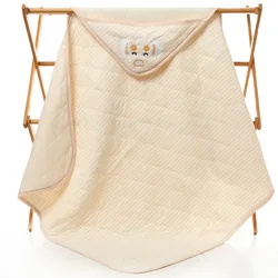 Factory wholesale cotton knitted baby blanket high-end durable cotton baby blanket cartoon custom baby blankets