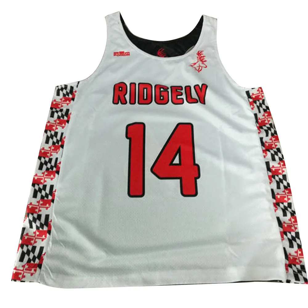 Custom  Ladies cut racerback lacrosse reversible jerseys sublimation 100% polyester lacrosse pinnies