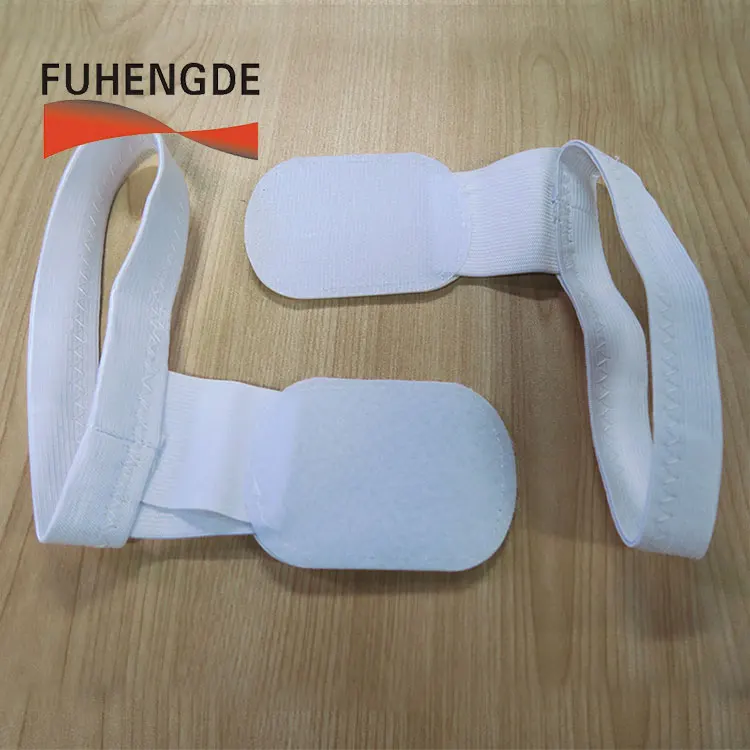 Latest Design Portable High Elasticity Posture Corrector Back Brace Strap In White Black