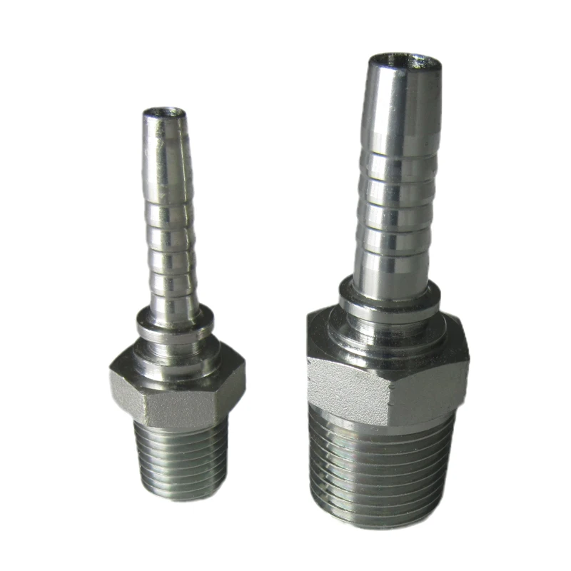 Male Threaded Hydraulic Fitting Coupler Hose End Connectors Barbed Pipe Nipple Reducing Reducer Adapter Hydraulic Hose Fittings