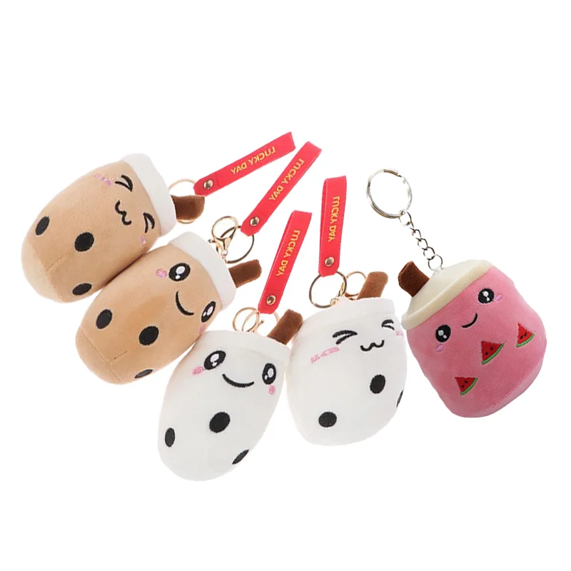 Gretel New Colors 10cm Stuffed Boba Plush Keychain Cute Soft Milk Tea Sweet Gift Bubble Key Plush Boba Keychain