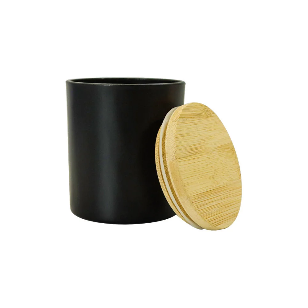 Cream Honey Candy Blue Pink Resin Color Frosted Glass Candle Stash Jar with Lid Half oz Smell Proof 250 ML