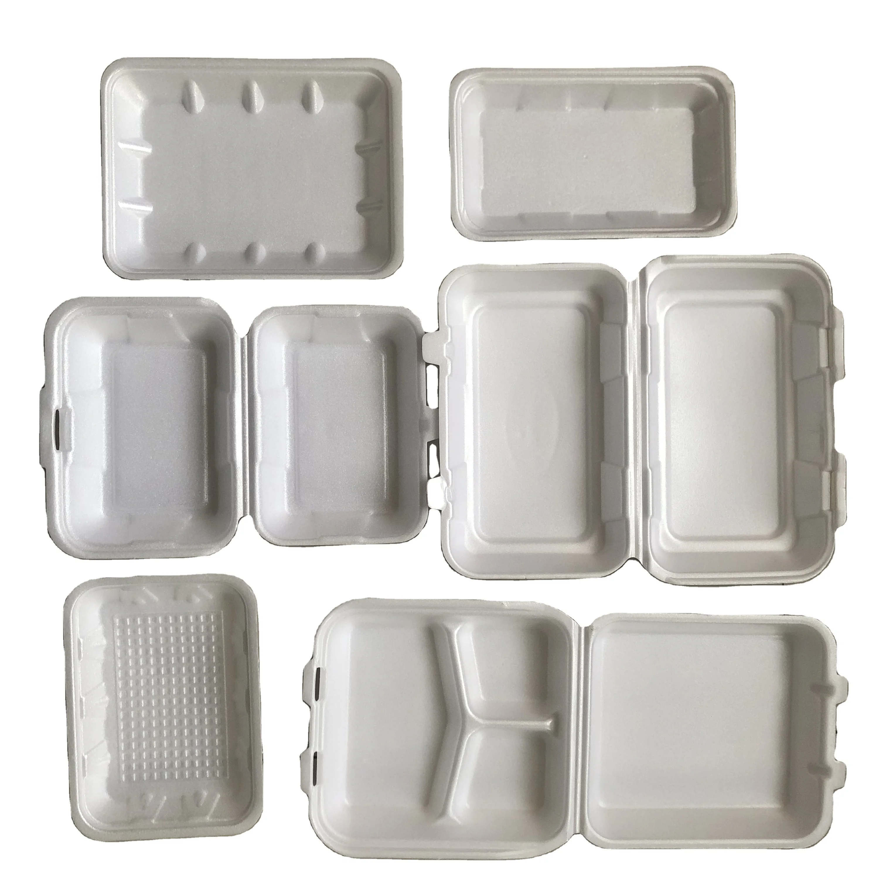 PS polystyrene foam plastic extruder making disposable plastic containers food box