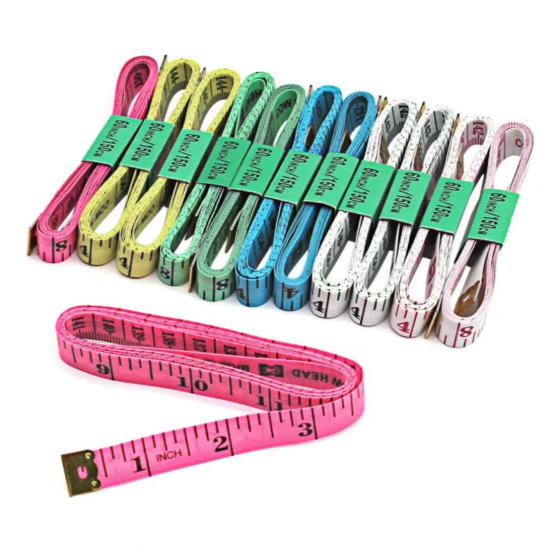 Factory price soft flat 1.3*150cm sewing ruler meter sewing tape measure for sewing tailor cloth ruler