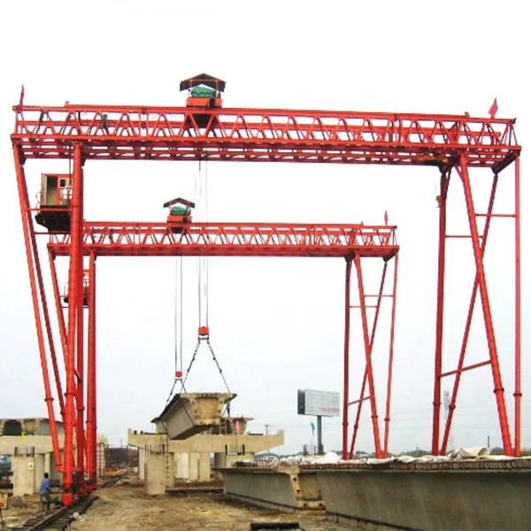 100 ton 120 ton truss remote control double girder gantry cranes for harbor freight