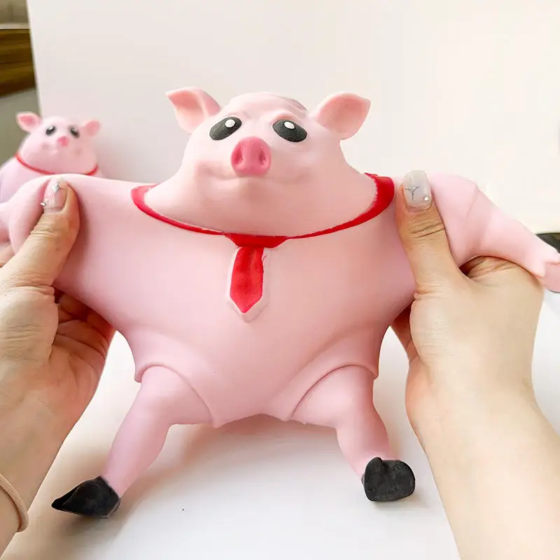 Hot sellingMagic Sand Squeeze Pig Toy And Stress Stretch Squishy pink Piggy Anti Stress Decompareson Toys For Kids/Adults