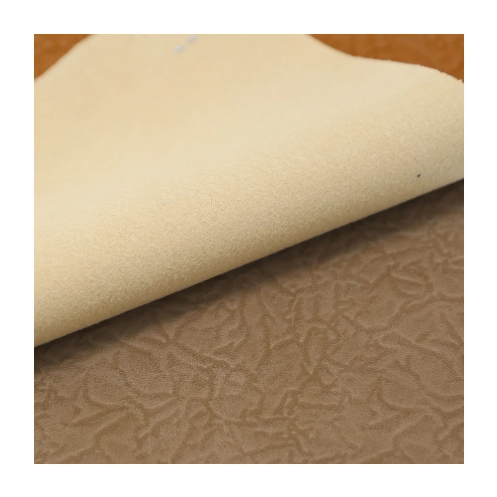 Wholesale Multi Color Abrasion Resistance Emboss Pattern High F Backing PU Synthetic Leather For Making Furniture Upholstery
