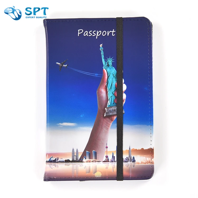 Wholesale Diy Newest Pu Leather Travel Passport Ticket Holder Custom Passport Protect Cover blanks