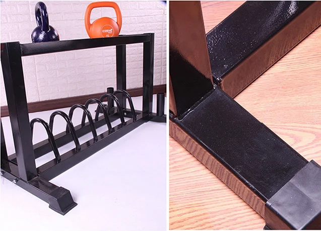 Hot Sale 2 Layer Kettlebell Storage Equipment Rack Use Storage Rack Commercial  Barbell Weight Stand Dumbbell Rack