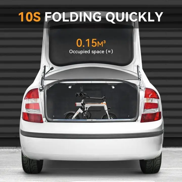 BLJ Electric Bike for Adults 21mph , 350W Brushless Motor, 36V 7.5Ah Battery, Center Suspension 3 Levels Assist