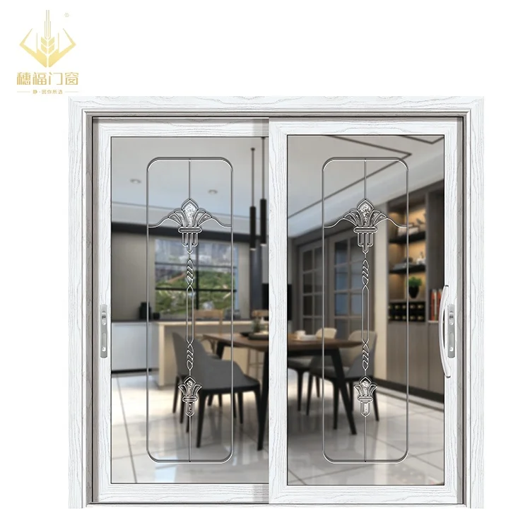 Wholesale modern house main entrance sliding door design hinges glass door