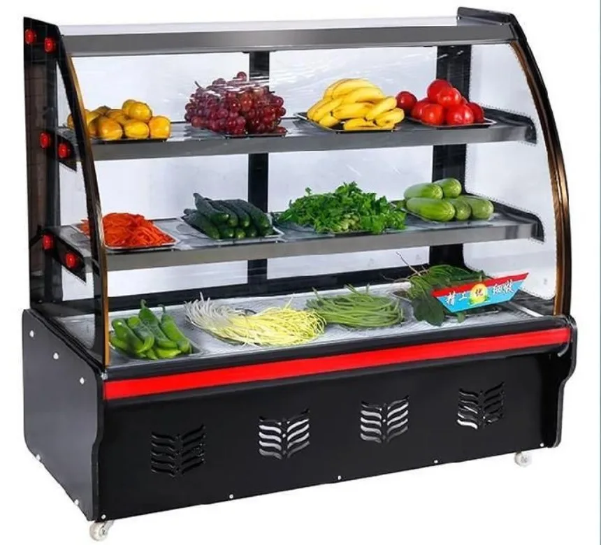 Коммерческая витрина для демонстрации рыбных морепродуктов, холодильные витрины