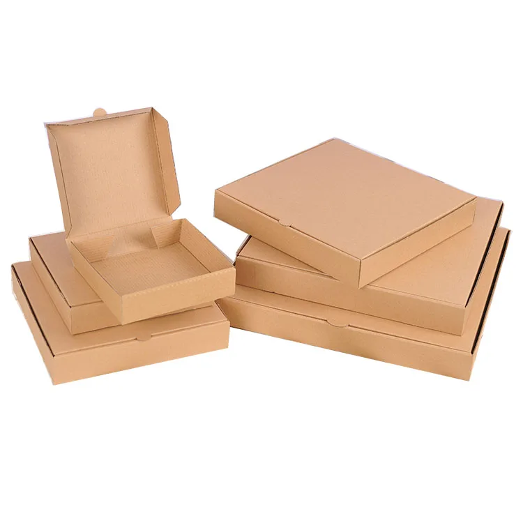 
Kraft Paper Color 6 Inch No Printed Pizza Box 