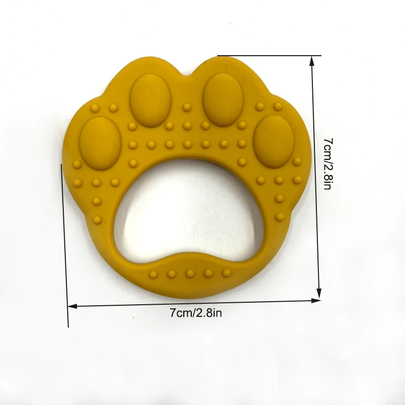 Новинка, Прорезыватель для зубов в форме лапы, не содержит Бисфенол А, силиконовый Прорезыватель для зубов, детский Прорезыватель для зубов из натурального каучука